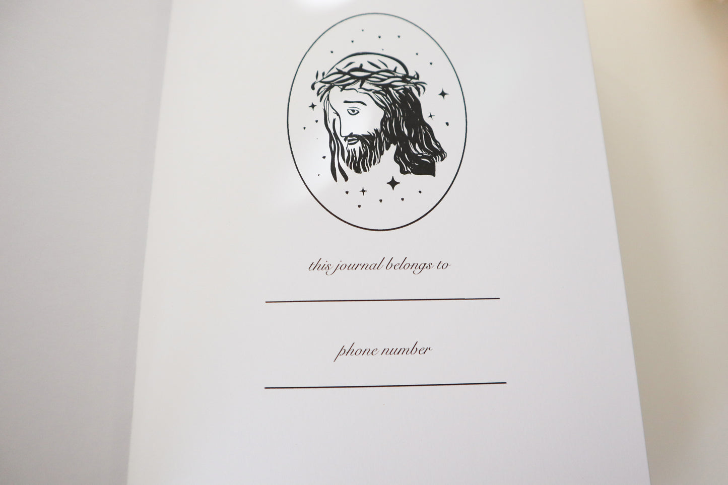 Crown of Thorns Leather Journal