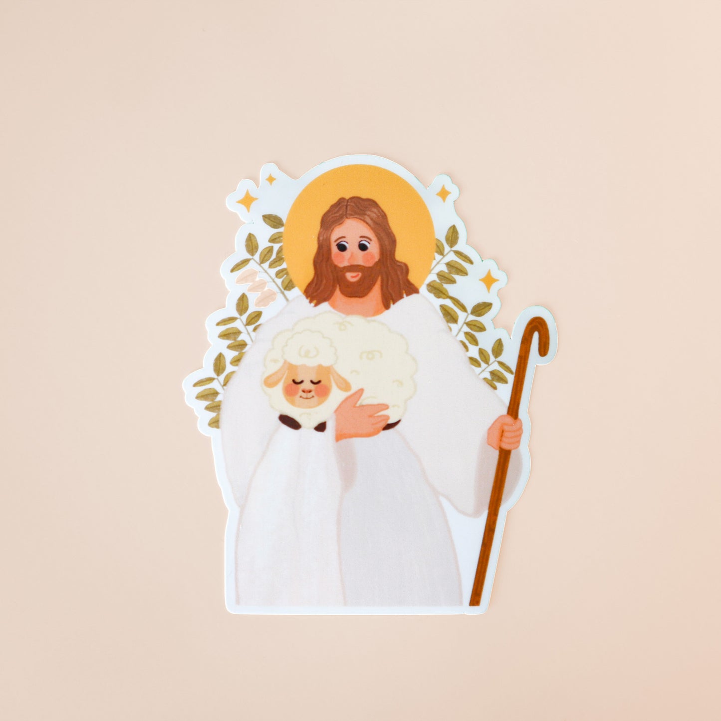 Jesus The Good Shepherd Sticker