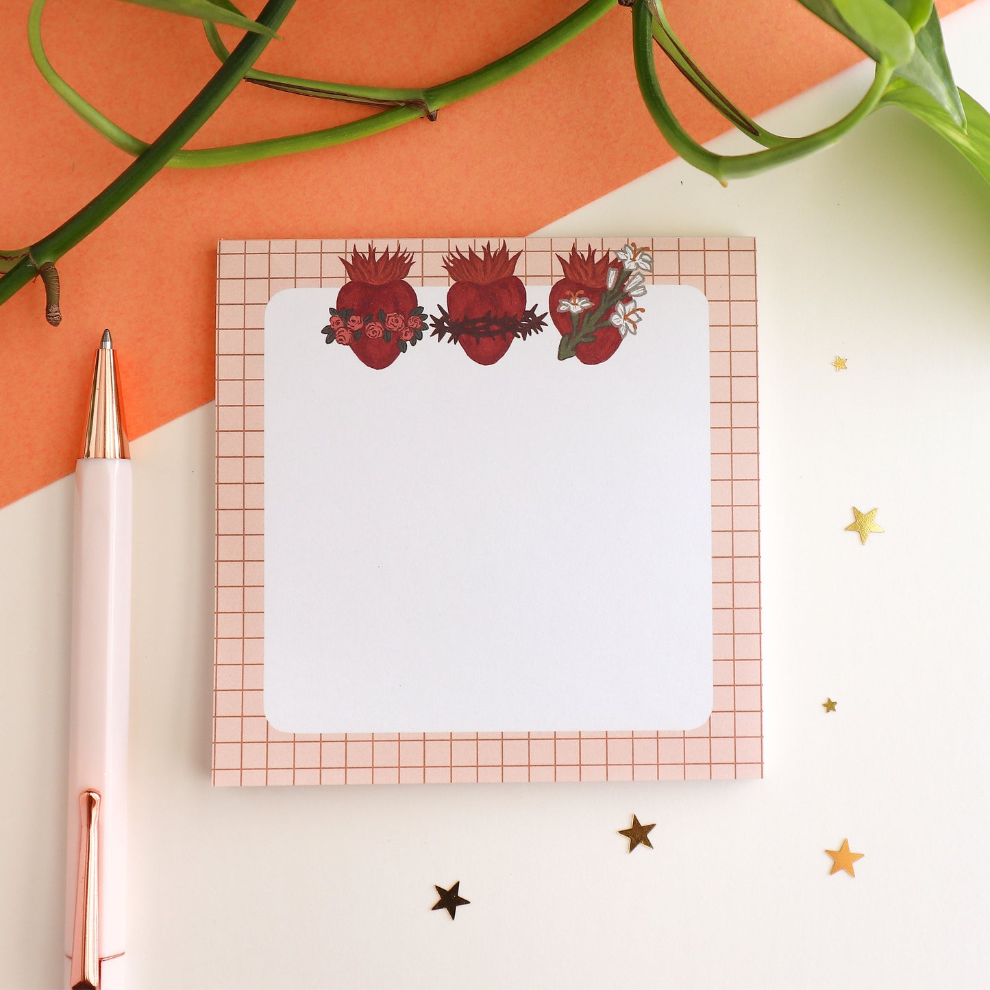 Holy Family Hearts Notepad