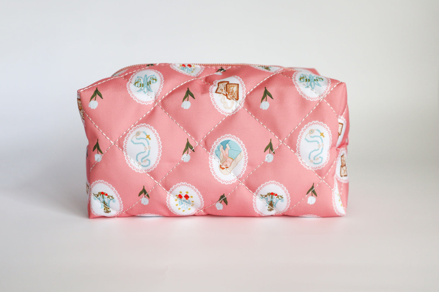 Marian Pink Quilted Pouch