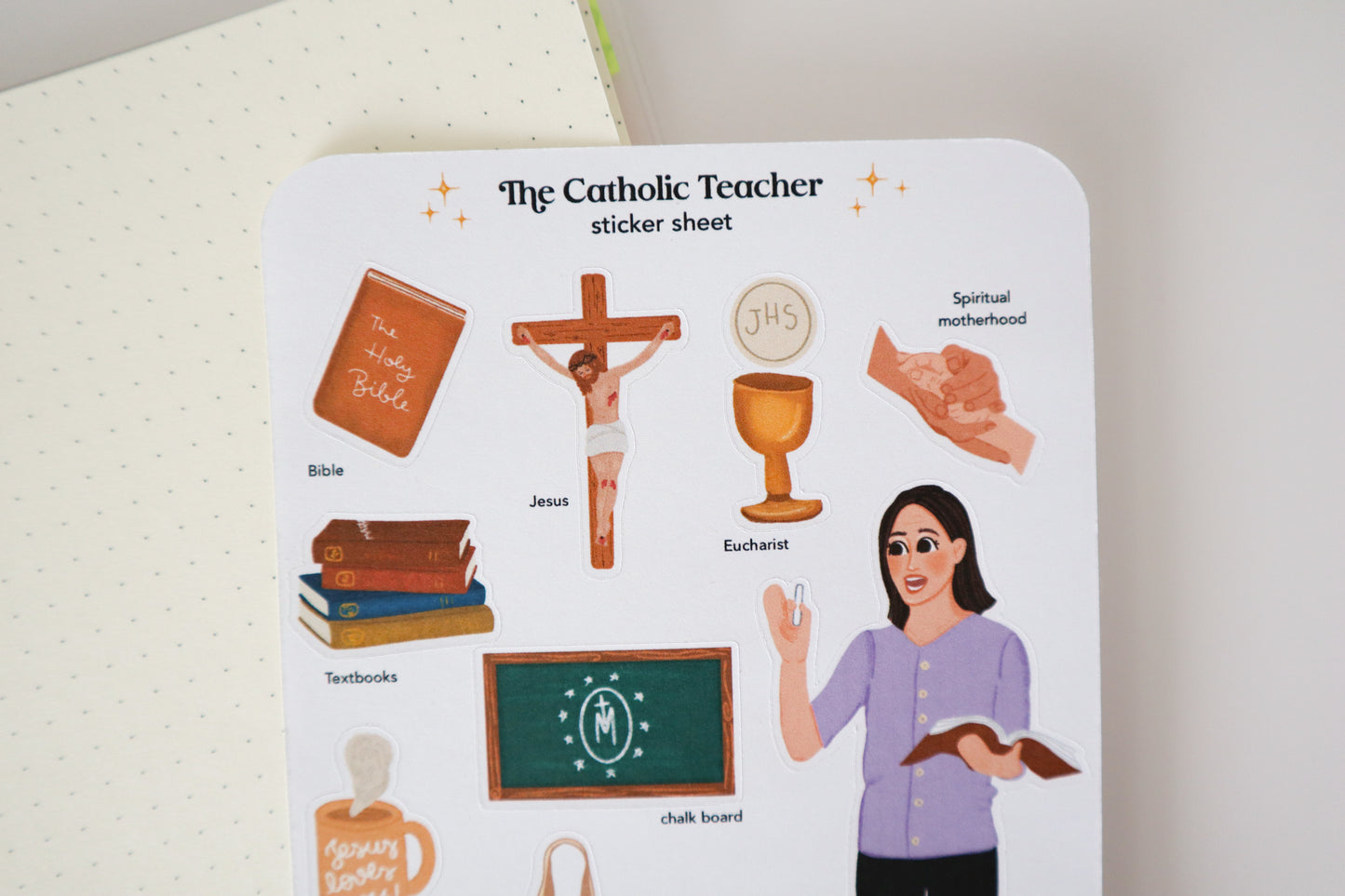 The Catholic Teacher Sticker Sheet