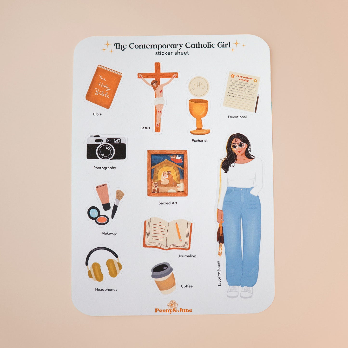 The Contemporary Catholic Girl Sticker Sheet