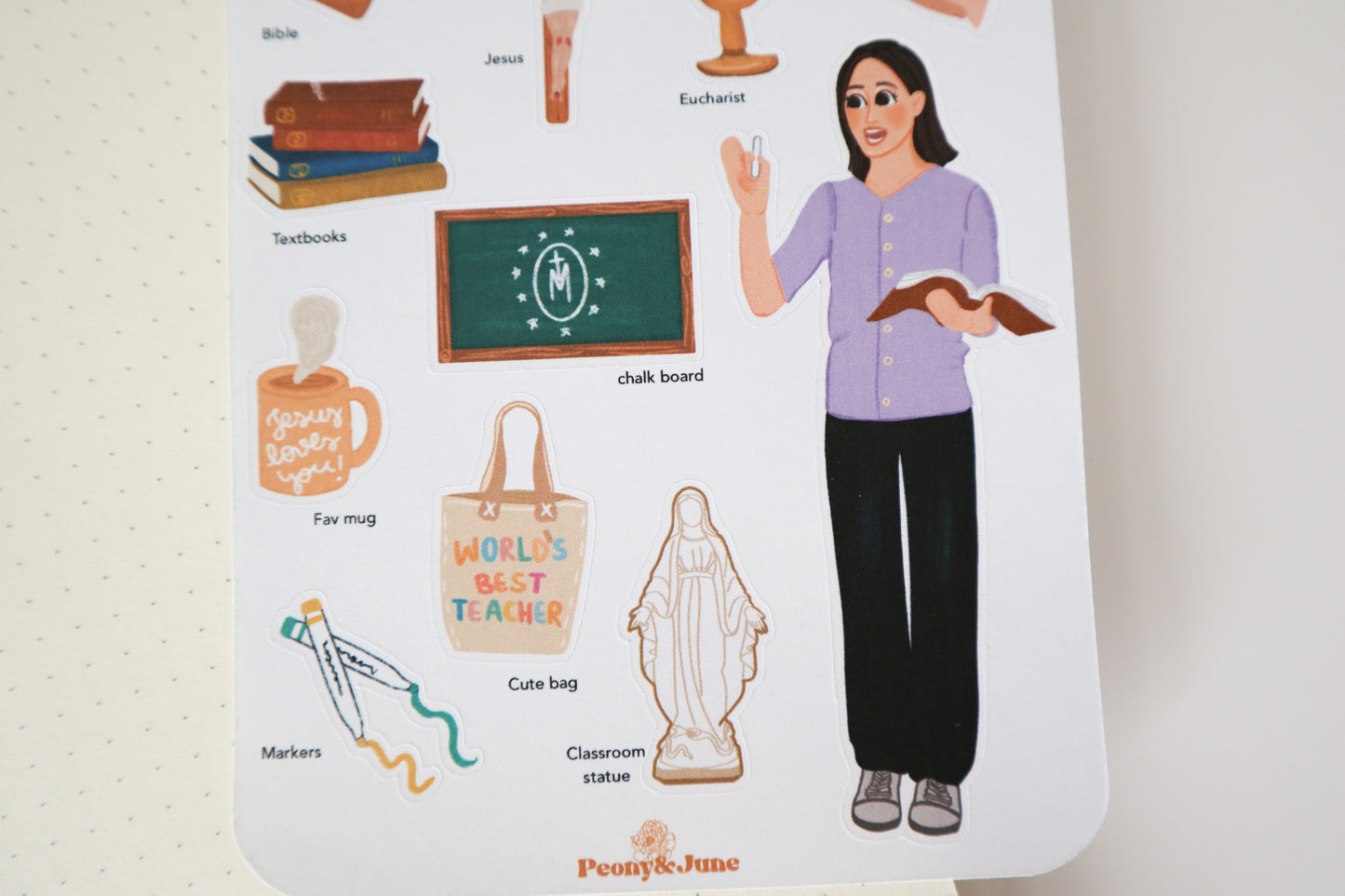 The Catholic Teacher Sticker Sheet