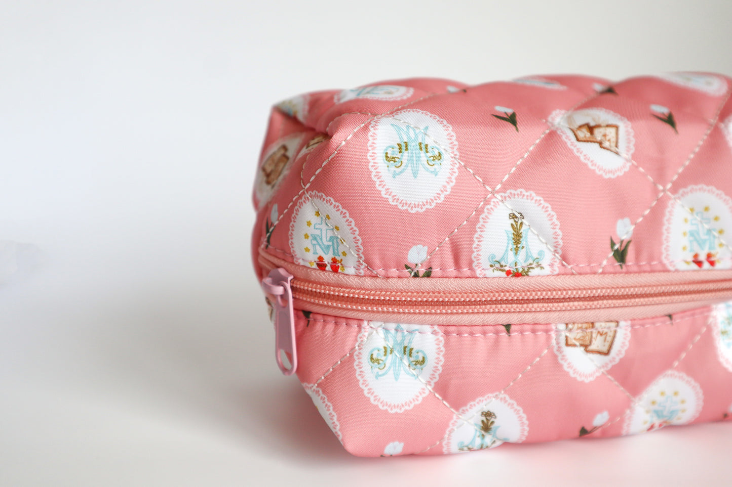 Marian Pink Quilted Pouch