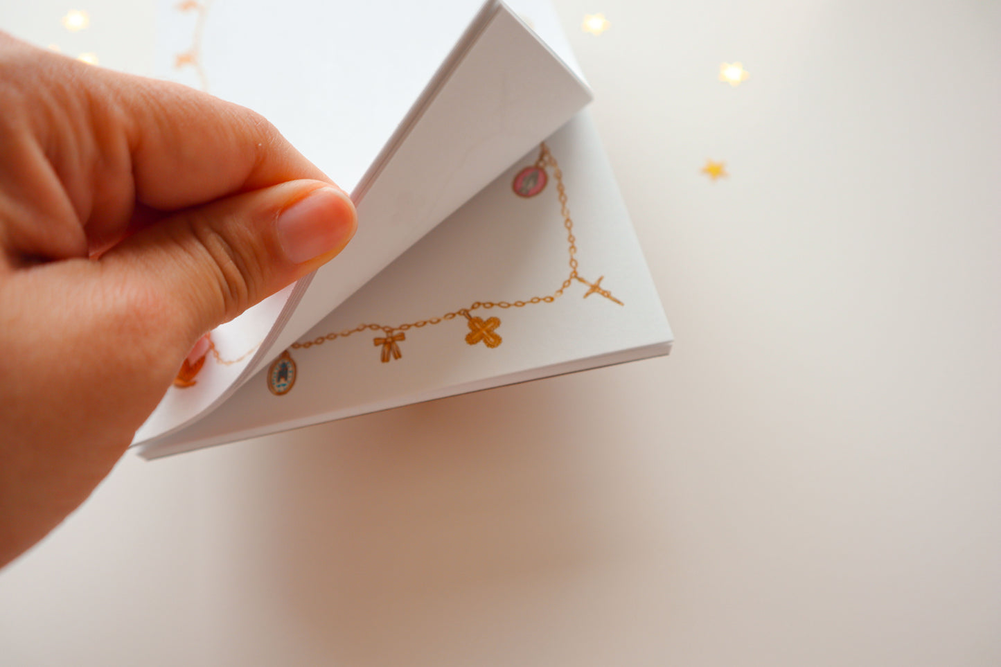 Catholic Charm Necklace Notepad