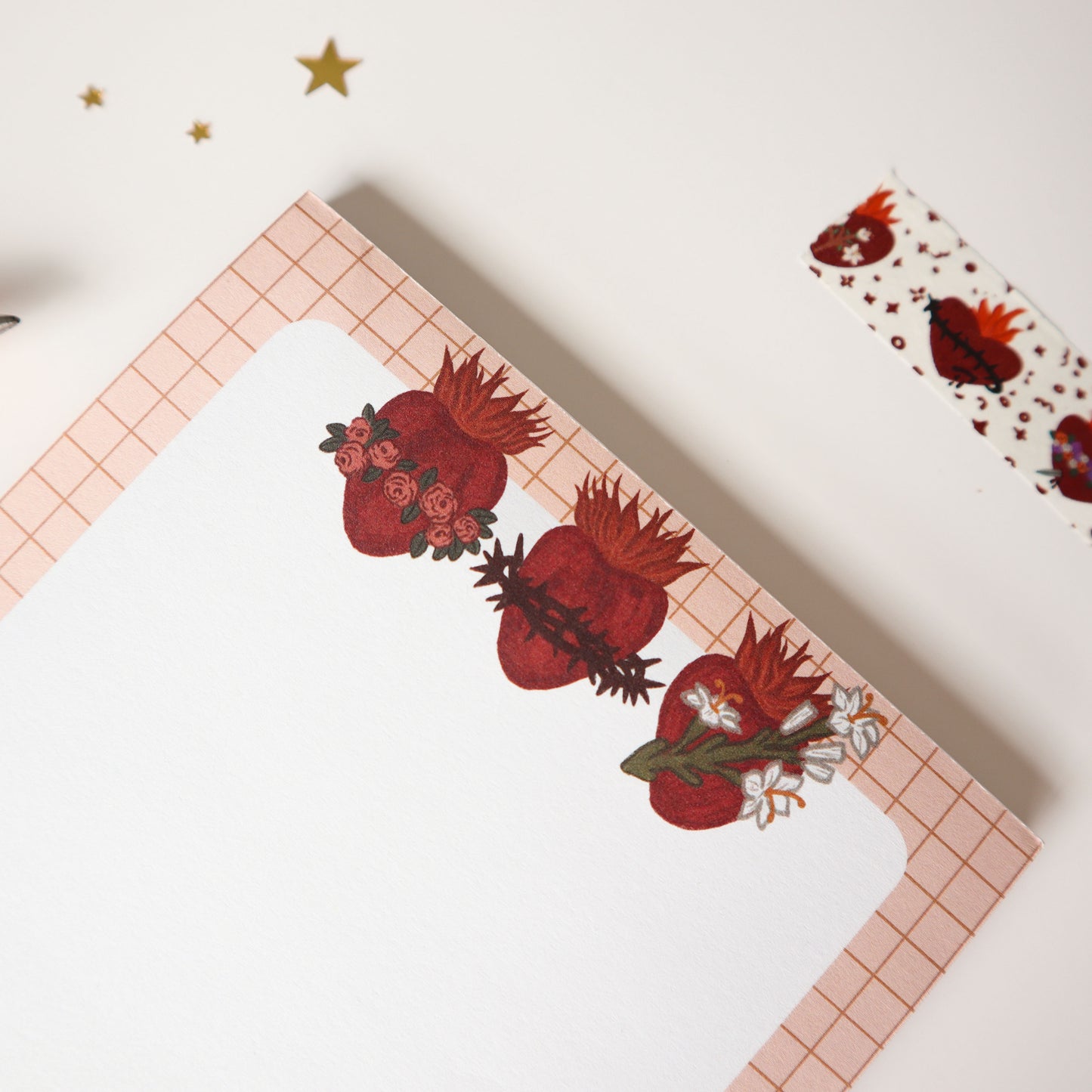 Holy Family Hearts Notepad