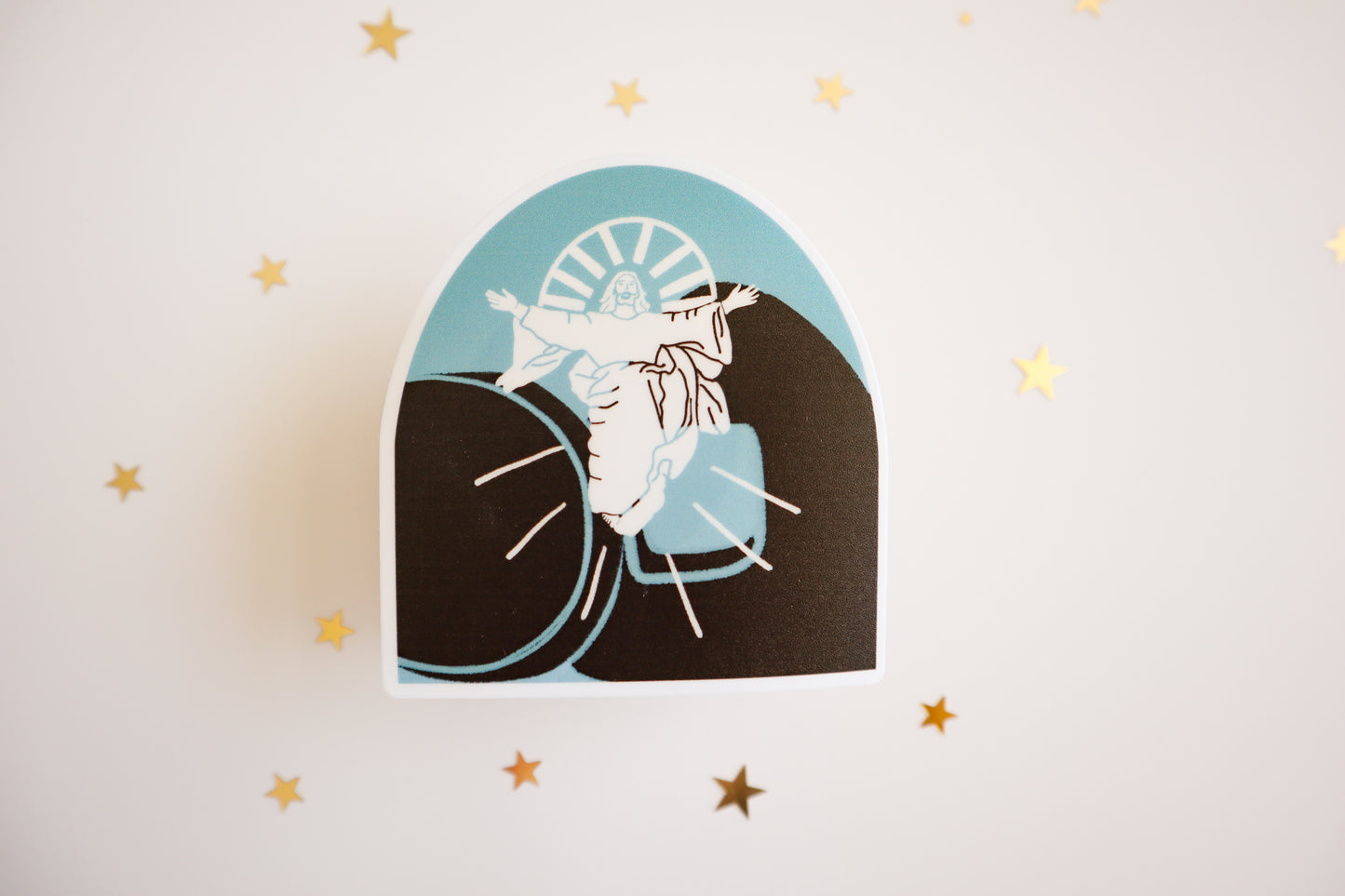 Resurrected Christ Vinyl Sticker