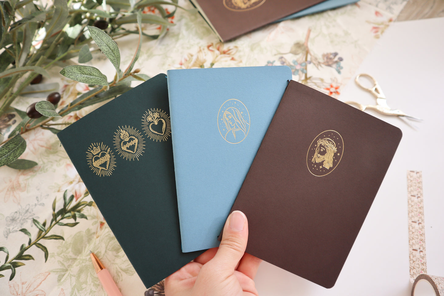 Blue Marian A6 Softcover Notebook