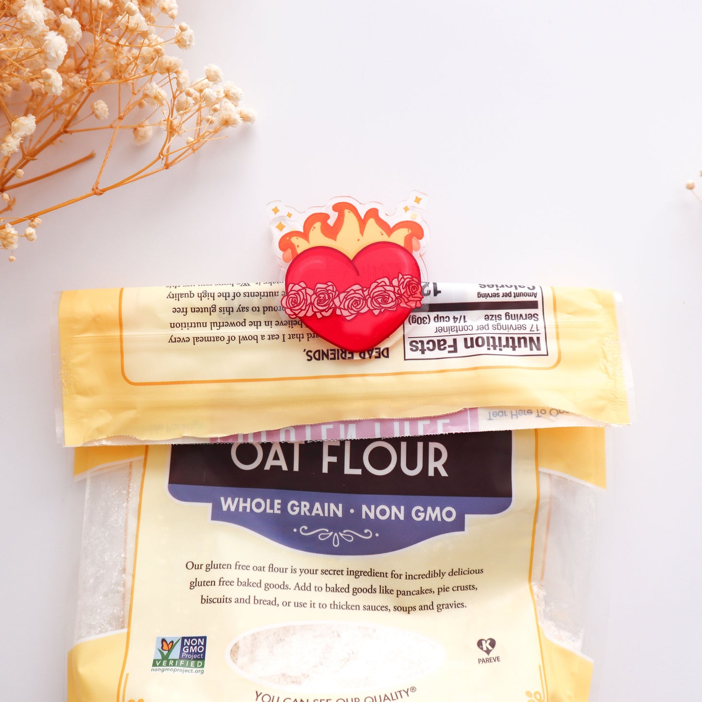 Immaculate Heart Acrylic Clip