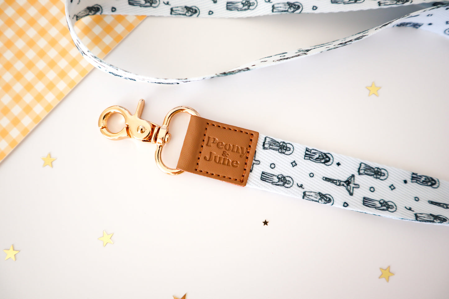 Jesus & Saints Pattern Lanyard