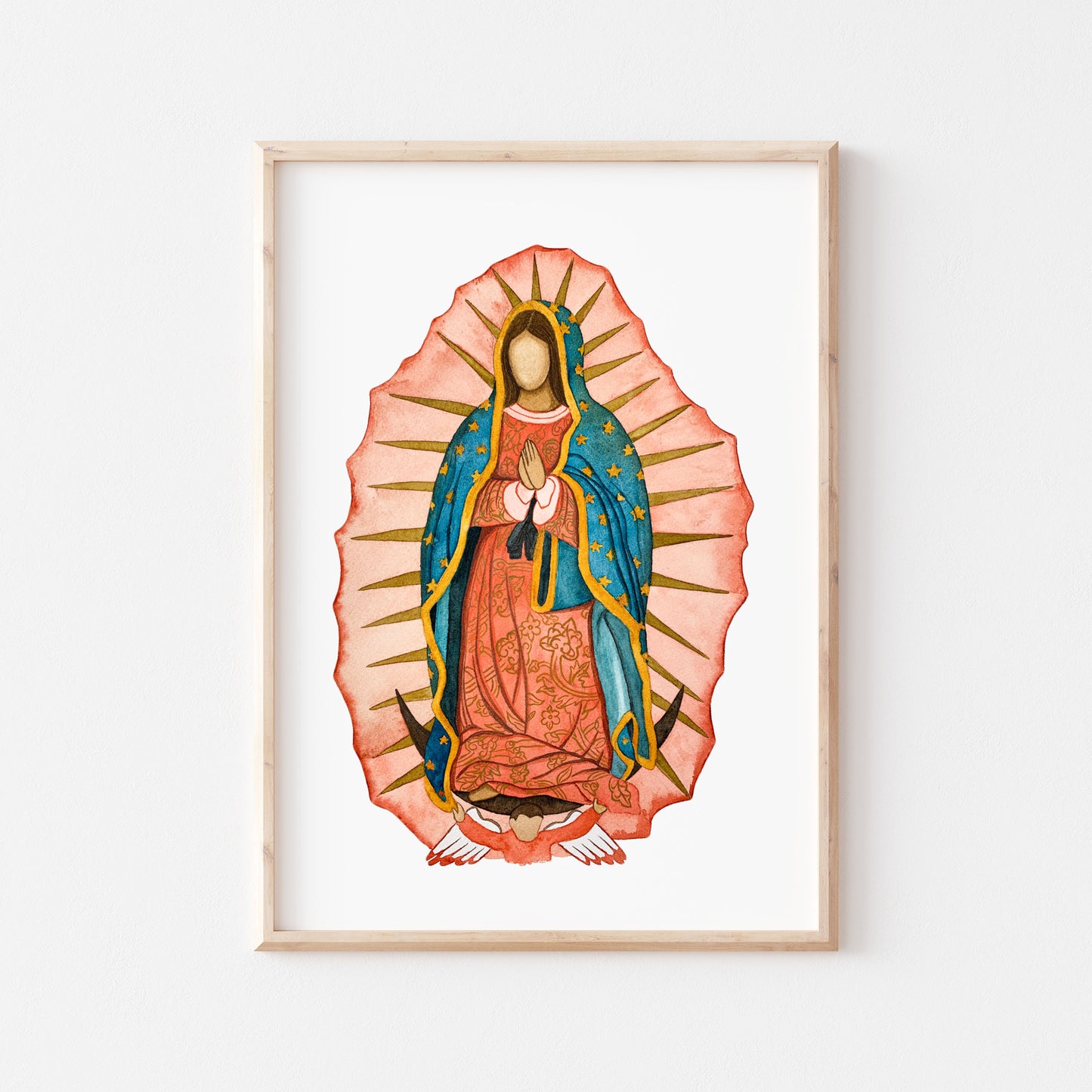 Our Lady of Guadalupe Watercolor Print