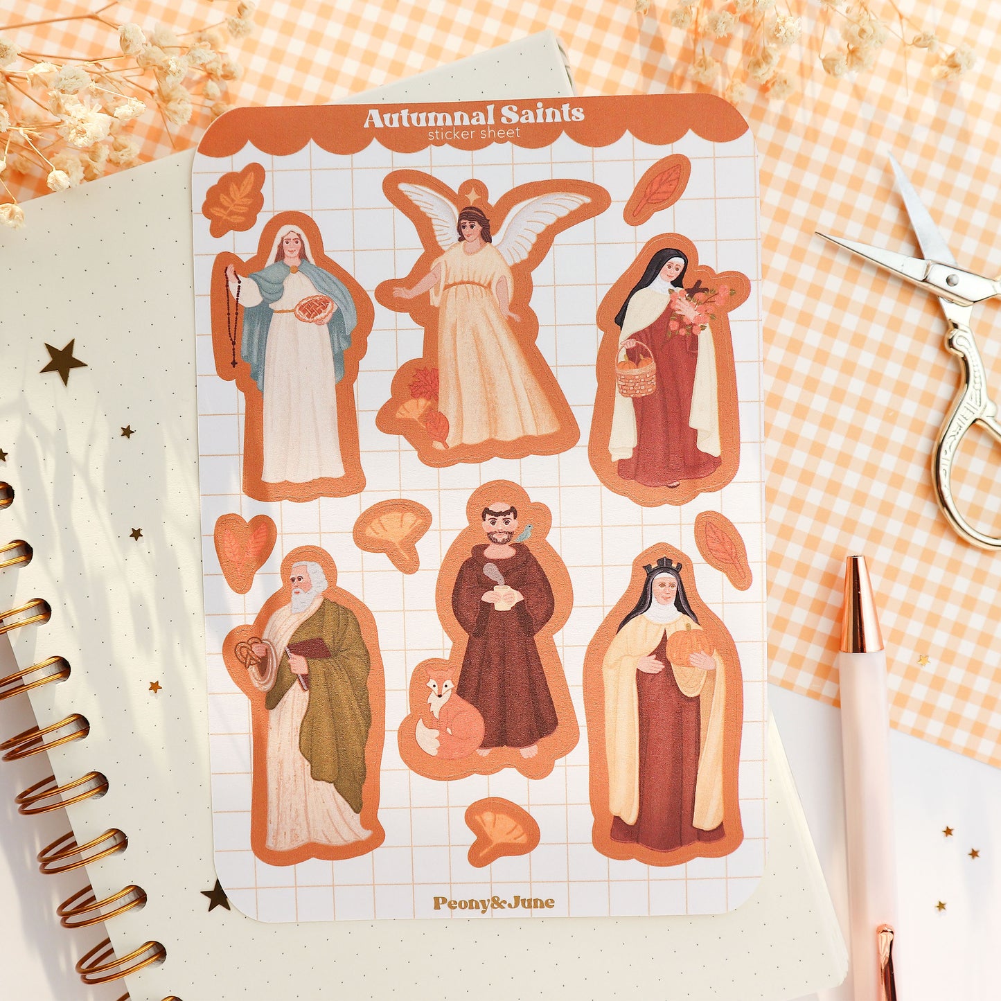 Autumnal Saints Sticker Sheet