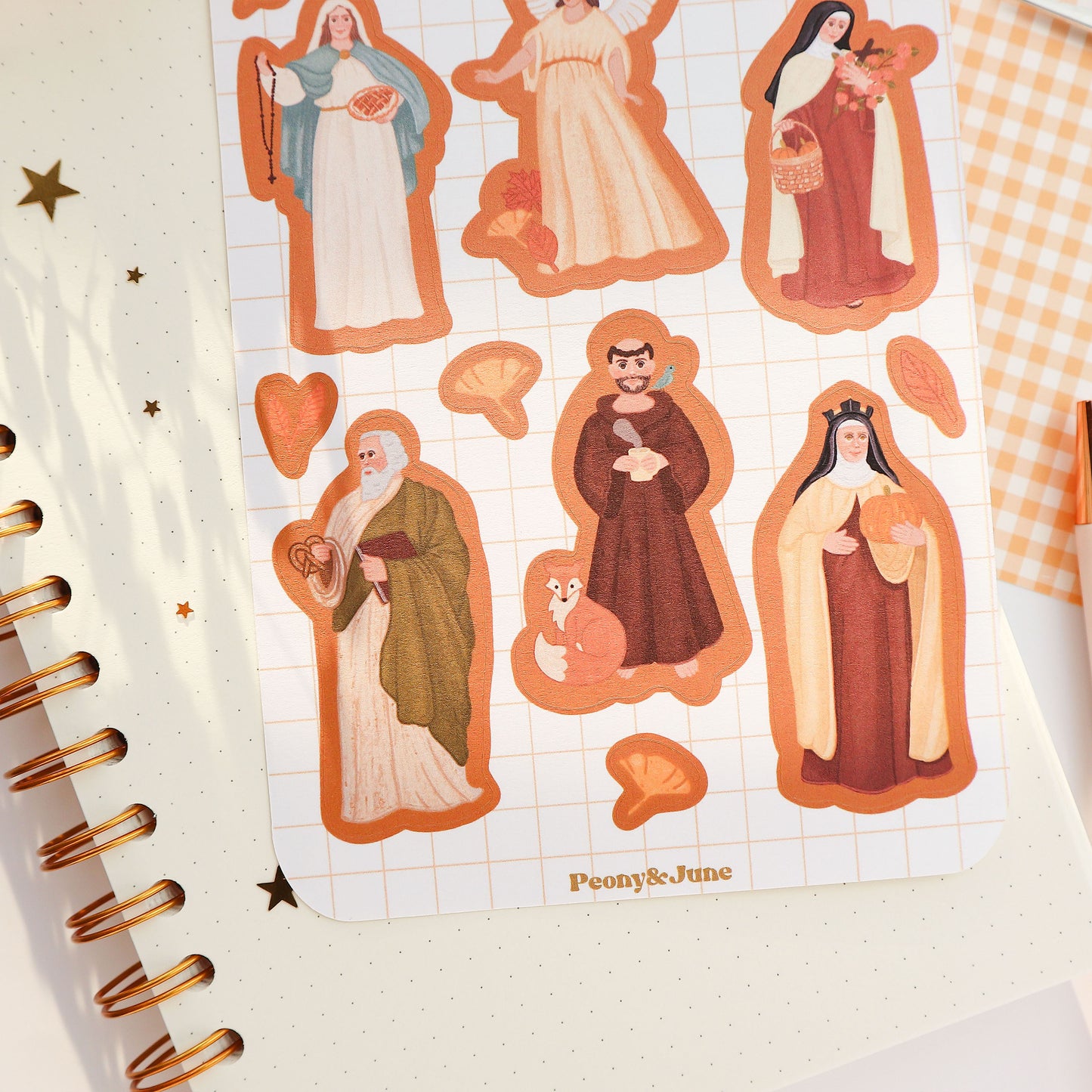 Autumnal Saints Sticker Sheet
