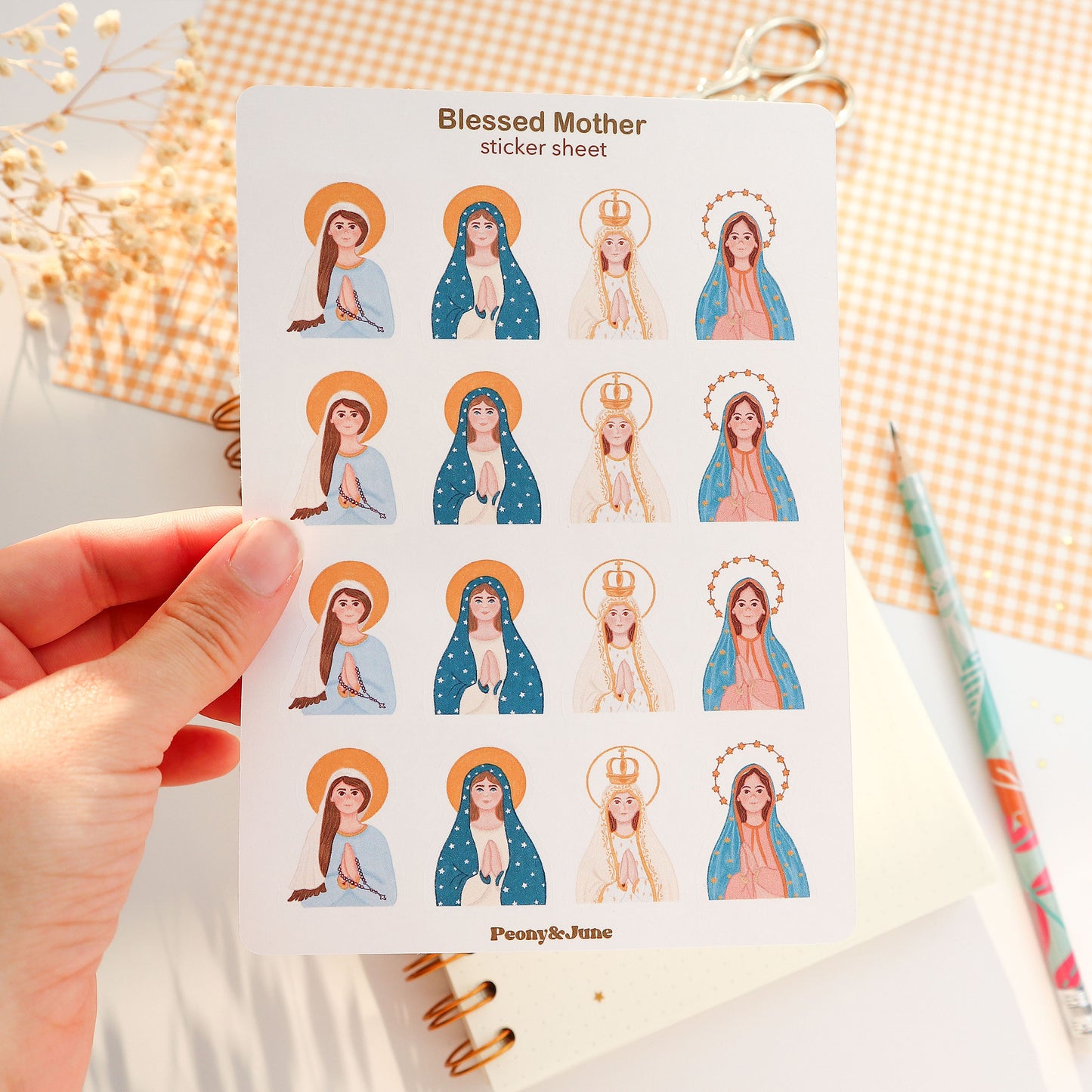 Blessed Mother Sticker Sheet