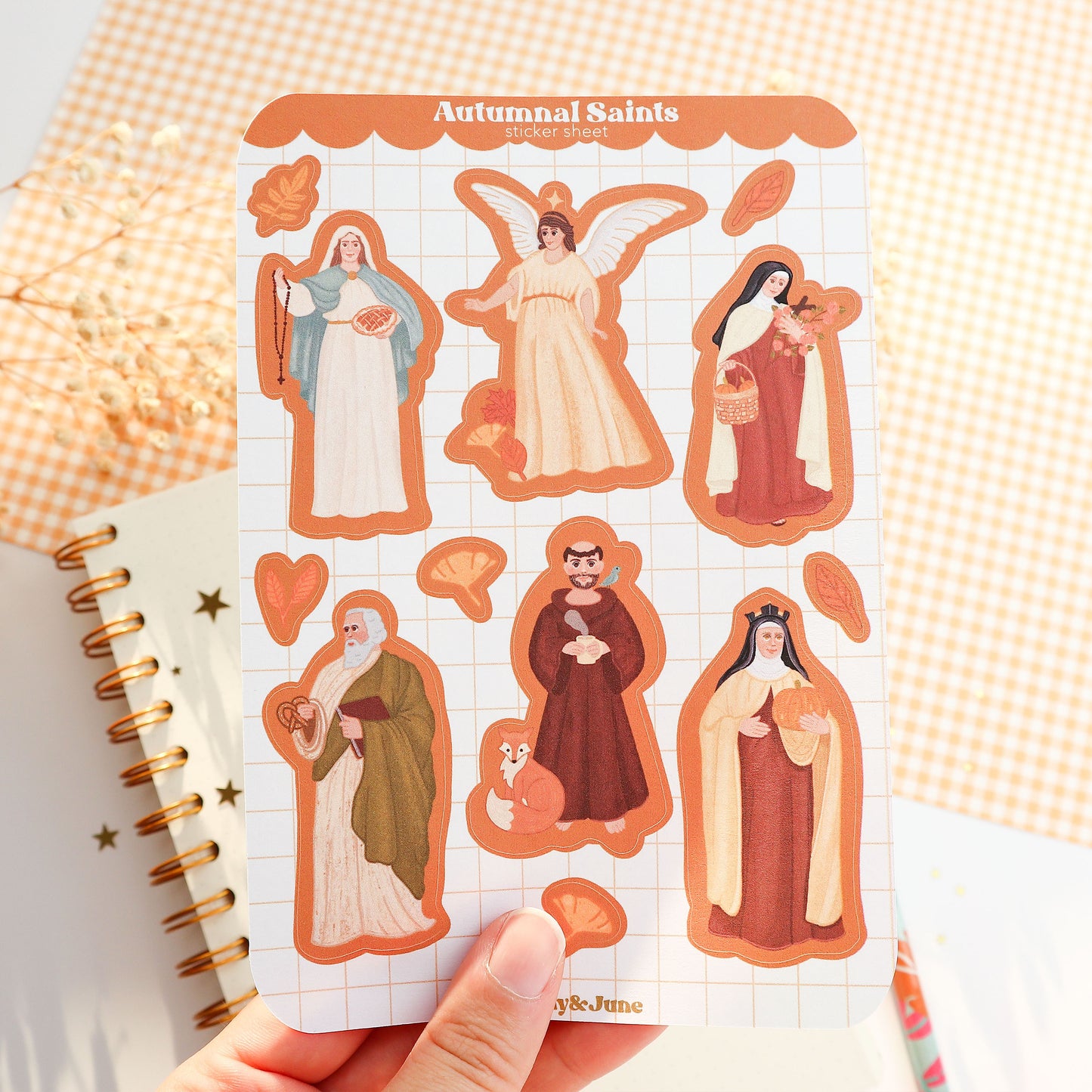 Autumnal Saints Sticker Sheet