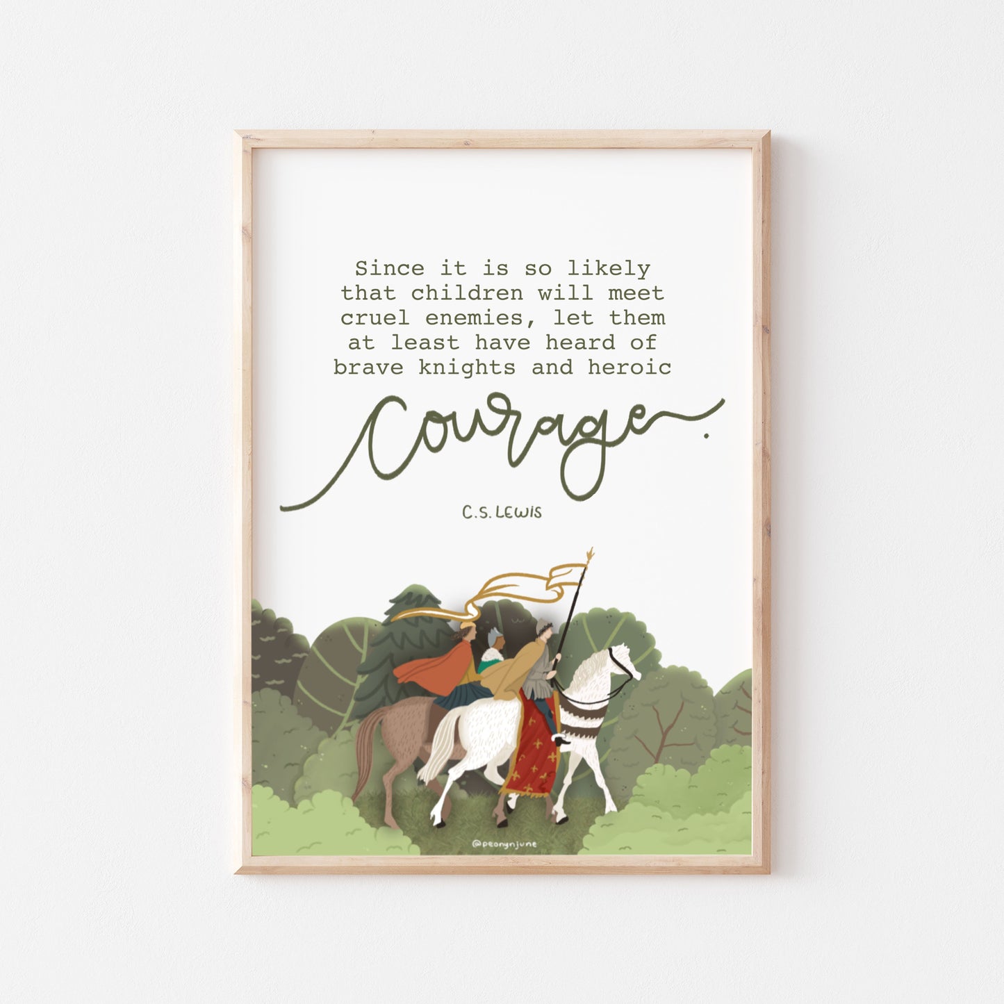 C.S. Lewis Kids Room Print