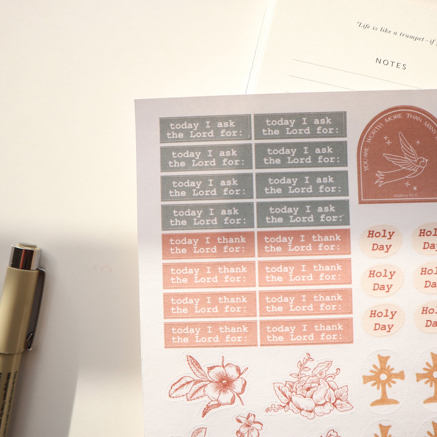 Prayer Journal Sticker Sheet