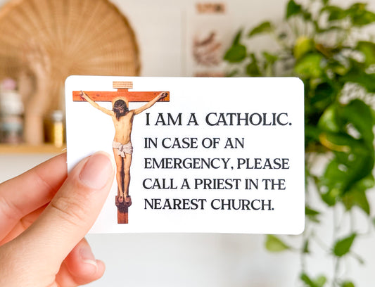 Catholic Sticker In case of an Emergency