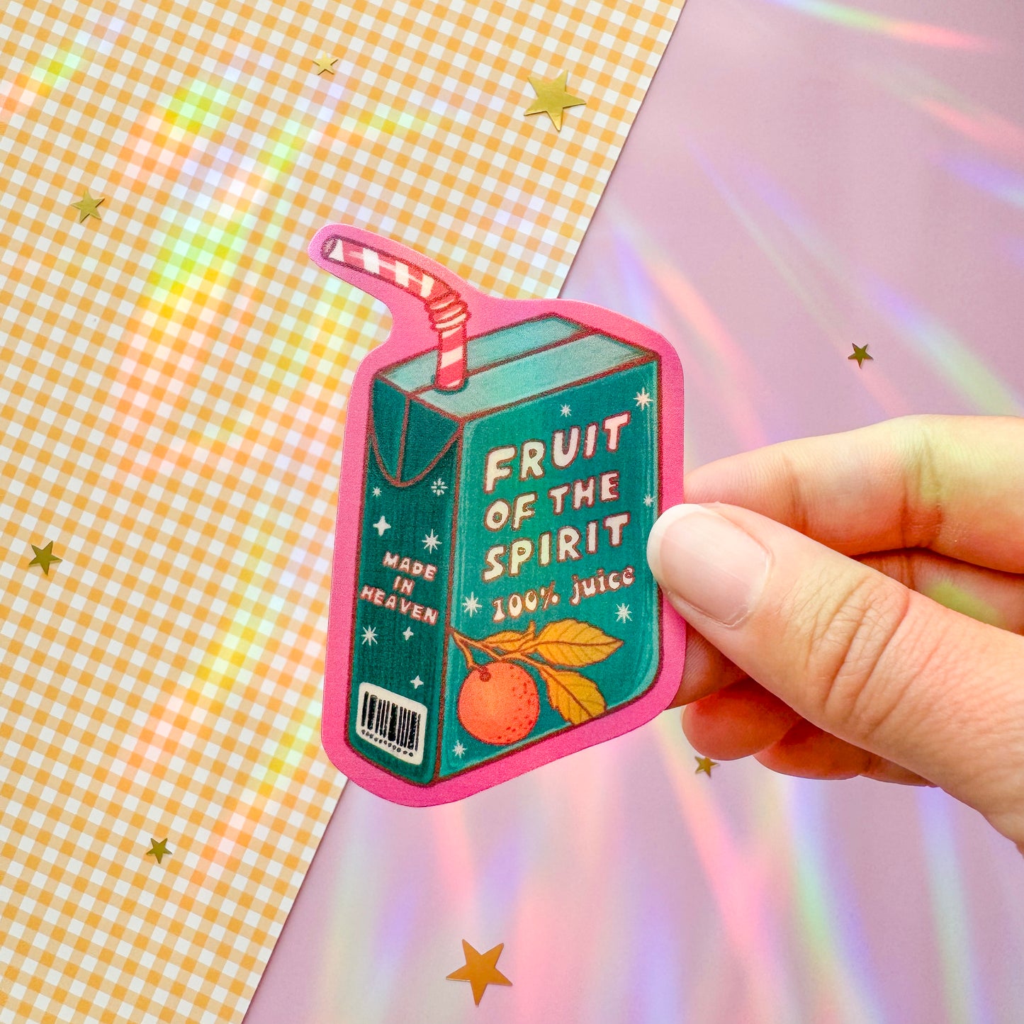 Fruit of The Spirit Juice Box Sticker