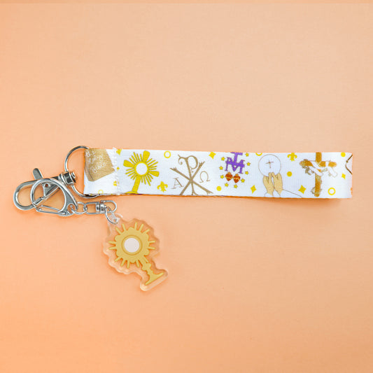Holy Mass Lanyard Keychain