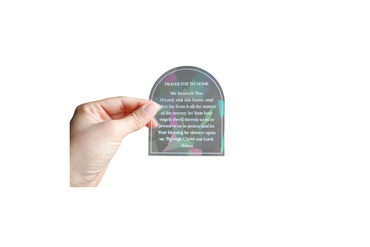 Prayer for The Home Suncatcher Decal