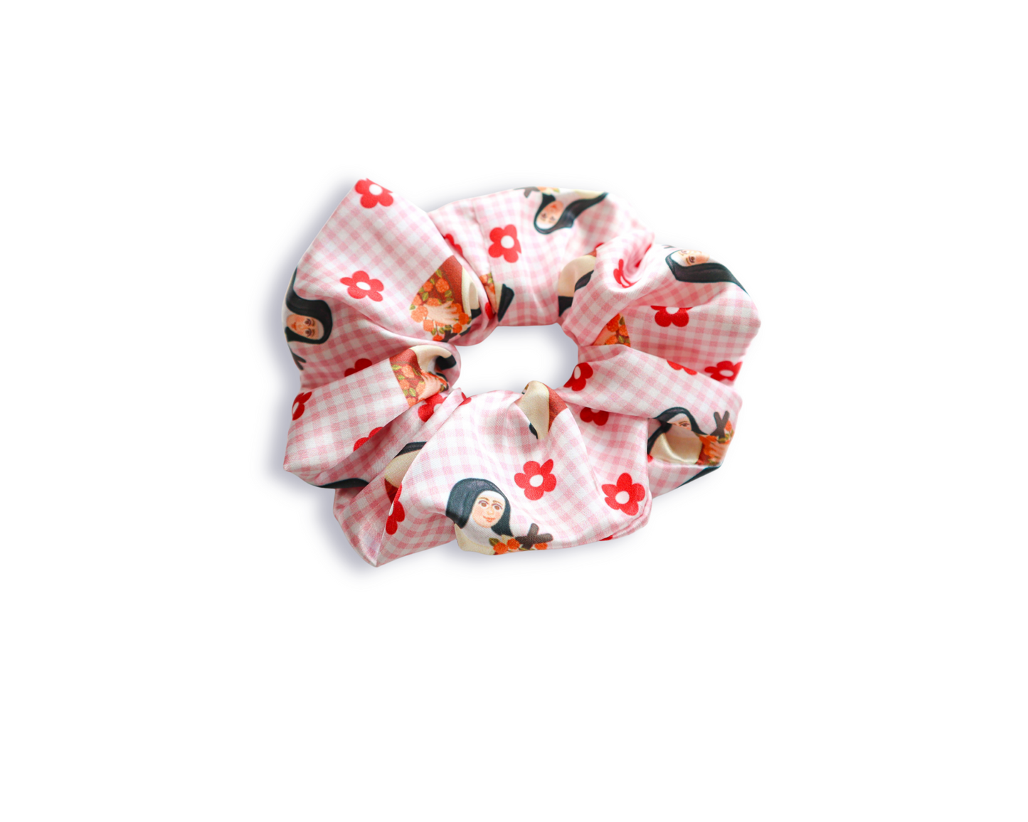 St Therese Medium Satin Scrunchie