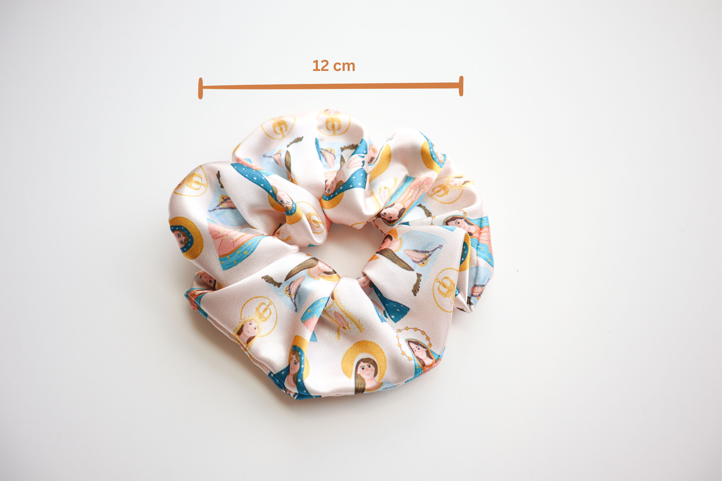 Blessed Mother Medium Satin Scrunchie