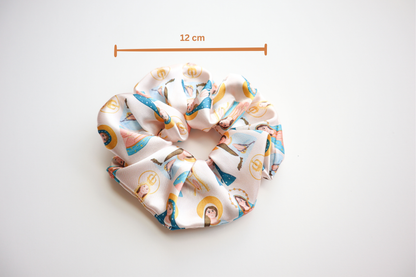 Blessed Mother Medium Satin Scrunchie