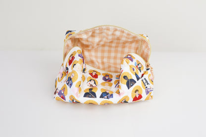 Saints Quilted Makeup Bag