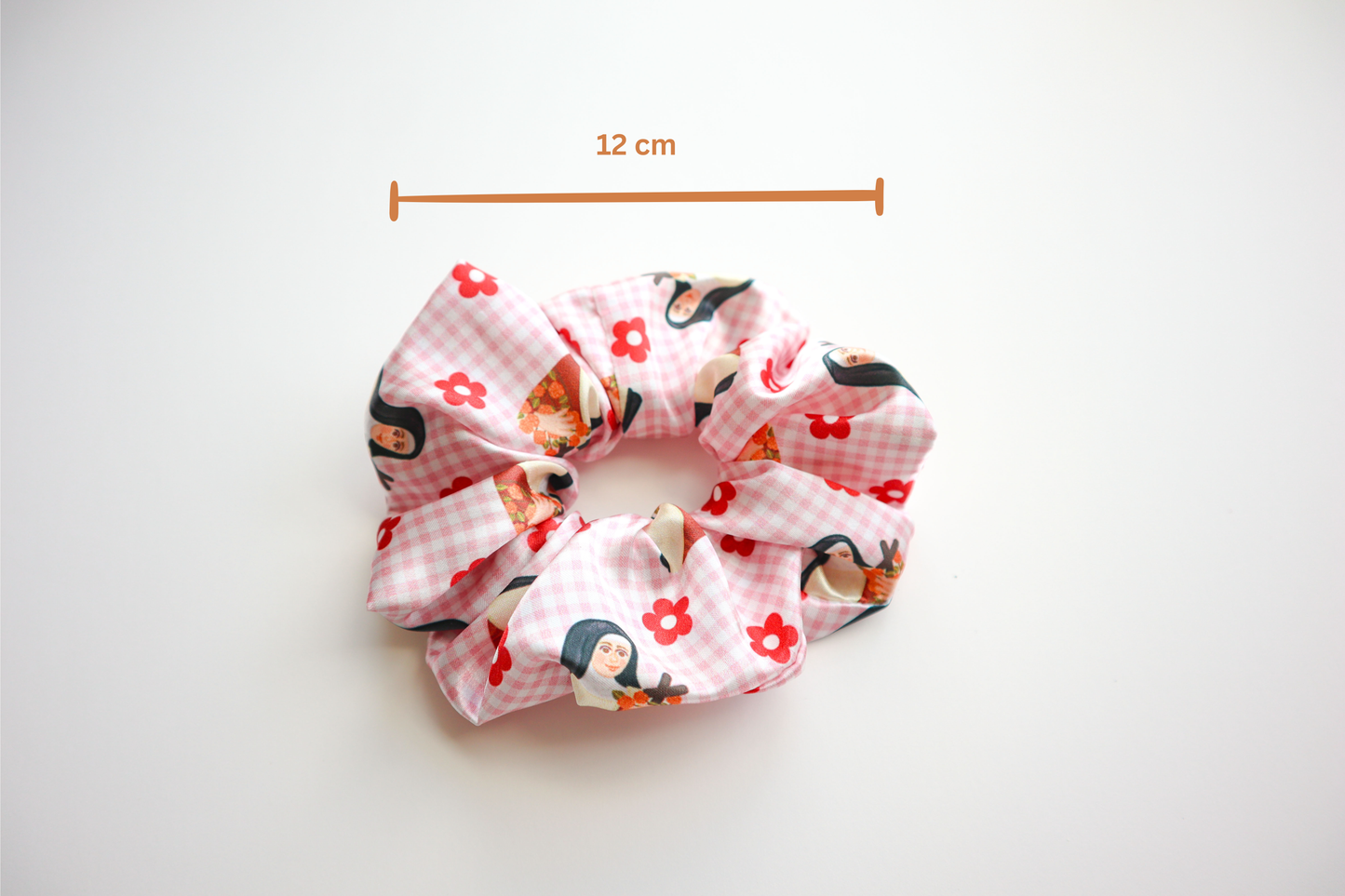 St Therese Medium Satin Scrunchie