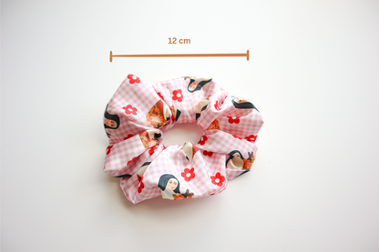 St Therese Medium Satin Scrunchie