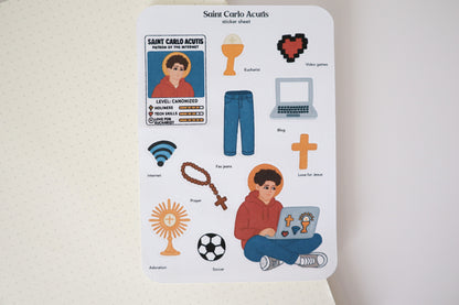 Saint Carlo Acutis Sticker Sheet