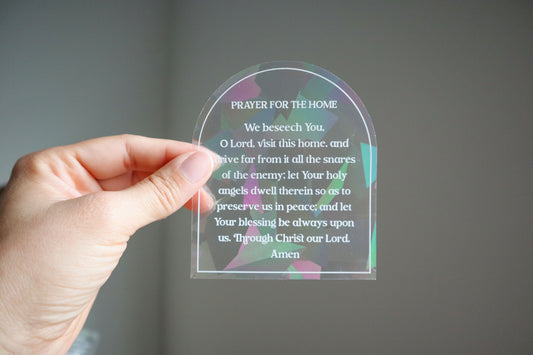 Prayer for The Home Suncatcher Decal
