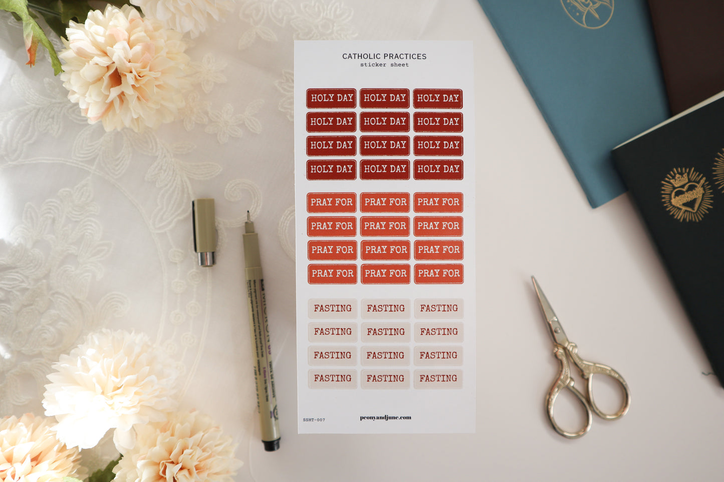 Catholic Practices Sticker Sheet