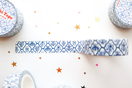 Blue Tile Marian Washi Tape