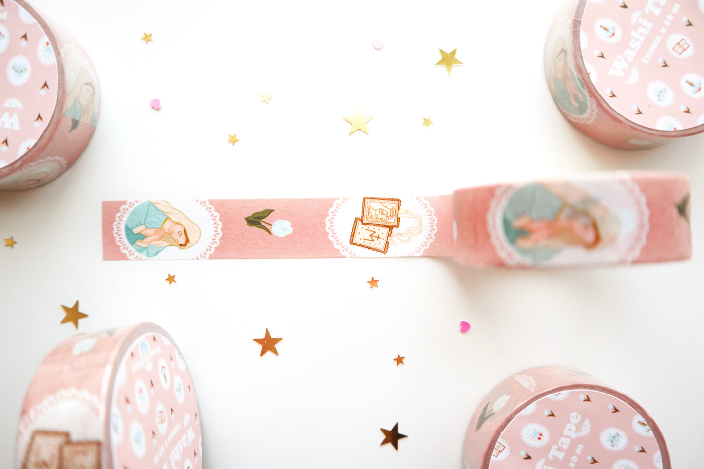 Pink Marian Washi Tape