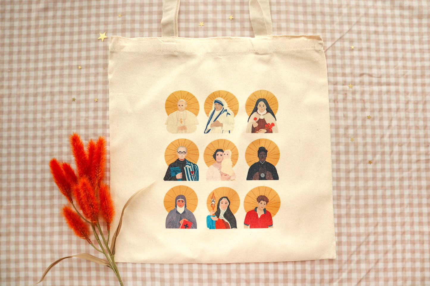 Catholic Saints Canvas Tote Bag