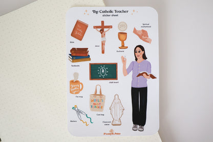 The Catholic Teacher Sticker Sheet