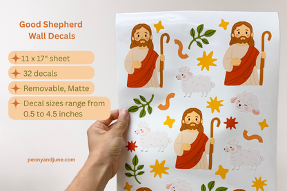 Jesus The Good Shepherd Wall Decals
