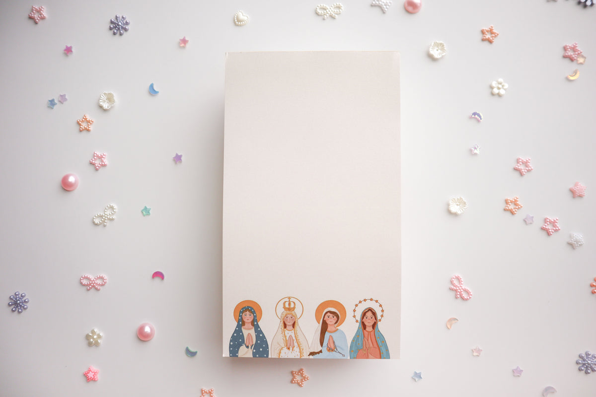 Blessed Mother notepad 4x7