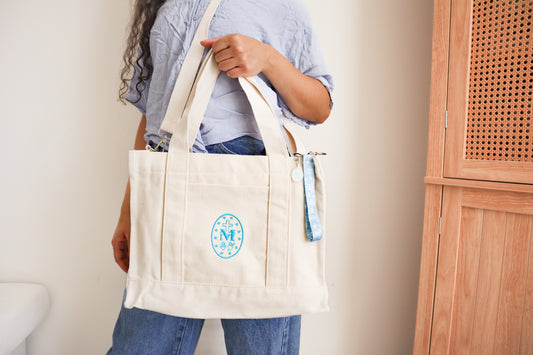 Marian Embroidered Crossbody Tote Bag