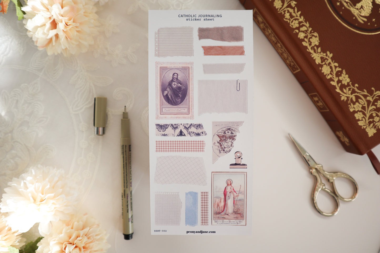 Catholic Journaling Sticker Sheet