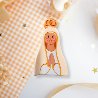 Our Lady of Fatima Hair Clip