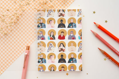 Catholic Saints Wire Notebook