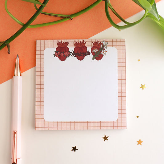Holy Family Hearts Notepad
