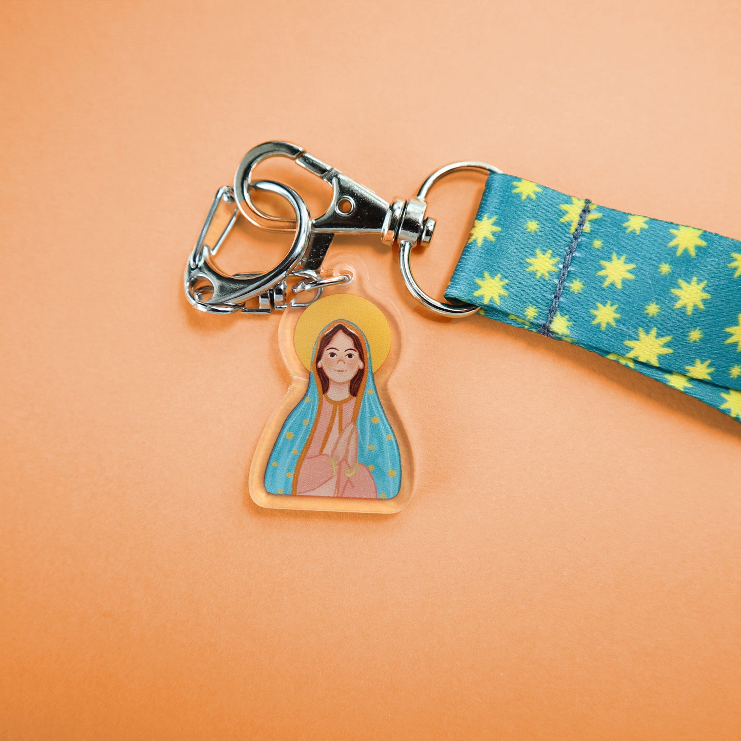 Our Lady of Guadalupe Lanyard Keychain