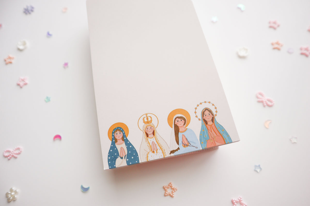 Blessed Mother notepad 4x7