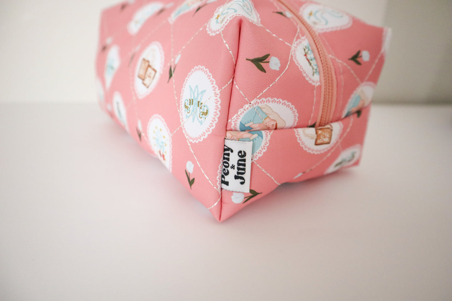 Marian Pink Quilted Pouch