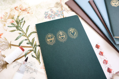 Green Holy Hearts TN size Notebook