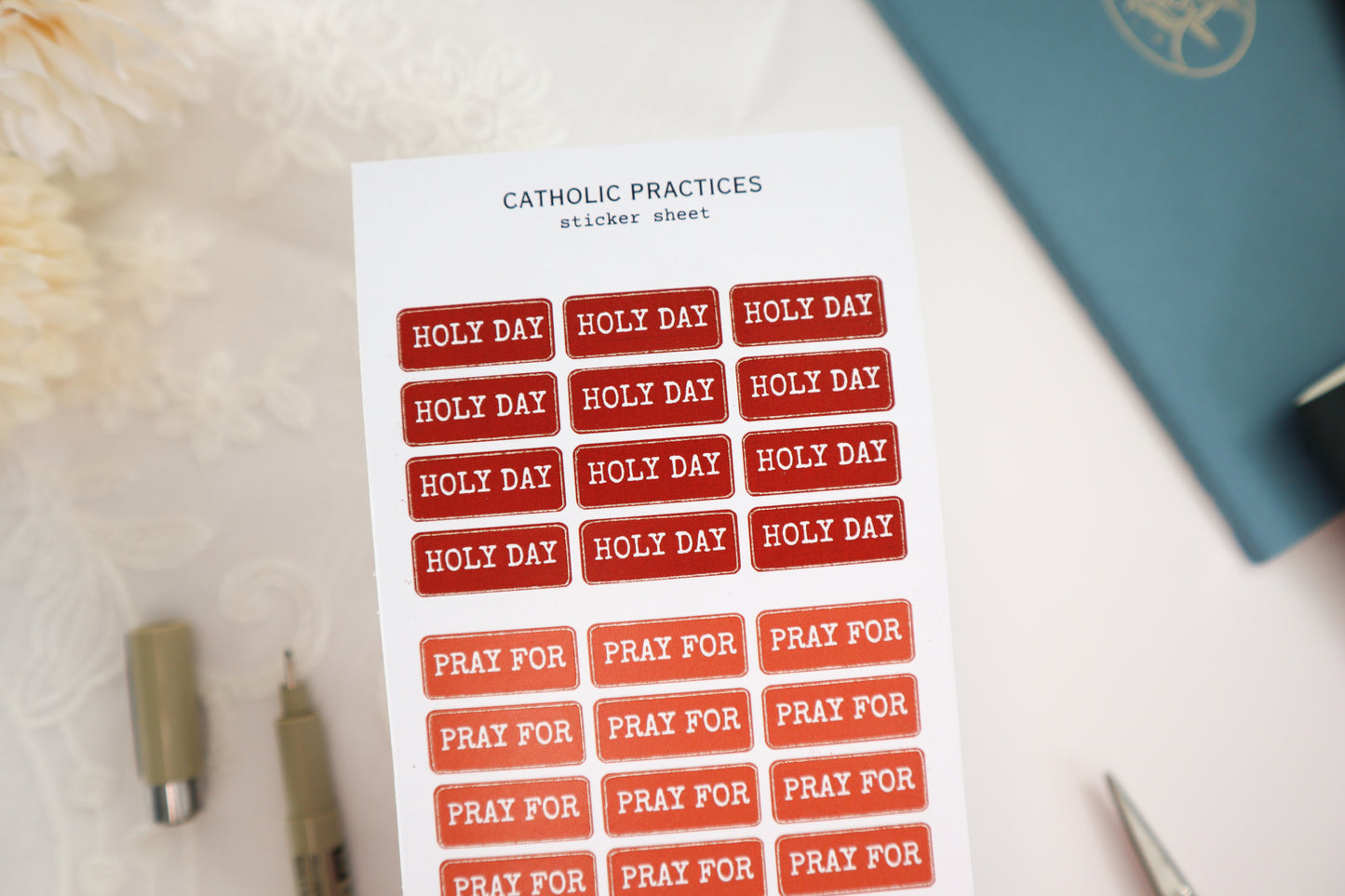 Catholic Practices Sticker Sheet